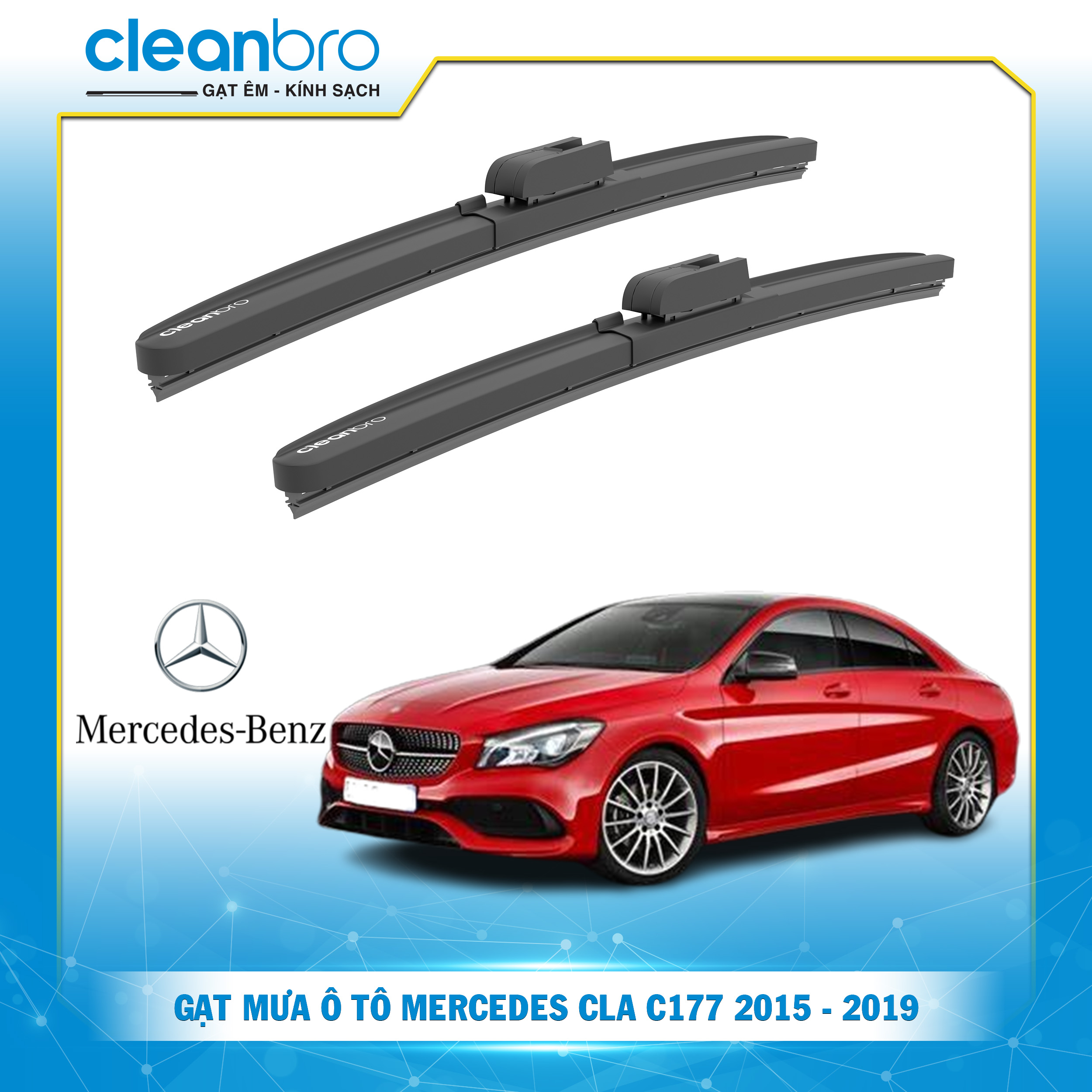Gạt mưa ô tô hiệu ứng lá sen  Mercedes CLA C177 [2015-2019]
